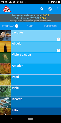 Android application 3warnings messenger screenshort