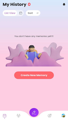 Android application Memories screenshort