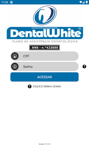 Android application Dental White - Associado screenshort