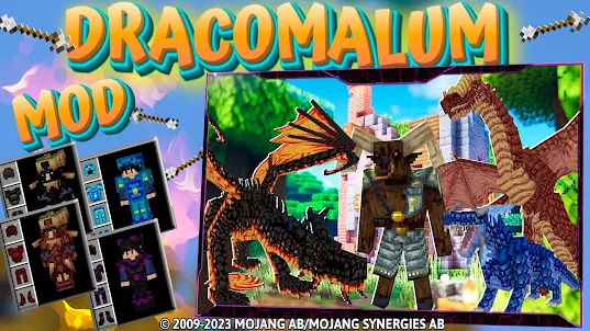 Dragons Dracomalum: MCPE Mods