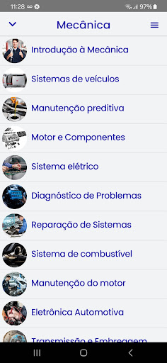 Visualização do aplicativo
