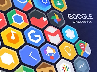 Hexa Icon Pack : Hexagonal Capture d'écran