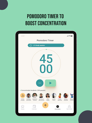 Screenshot of YourStep: Focus Study Calendar