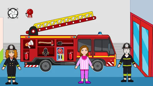 ألعاب شاحنة إطفاء رجال الاطفاء
