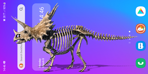 Dinosaur Skeleton Walks Joke Screen 2