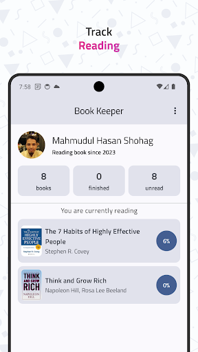 Book Keeper & Notes Screen 2