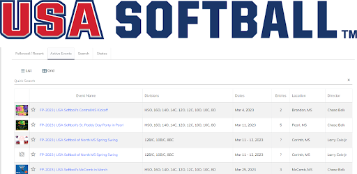 USA Softball of Mississippi