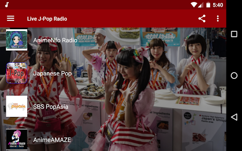 Live J-Pop Radio: Anime, Asian Pop Screenshot