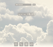 screenshot of Simple Clouds Theme +HOME
