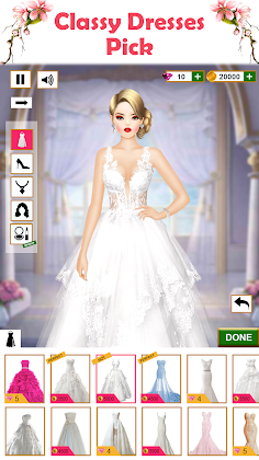 Bridal Wedding Fashion Dressup - Screenshot 1