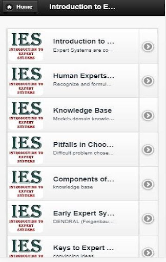Android application Expert System screenshort