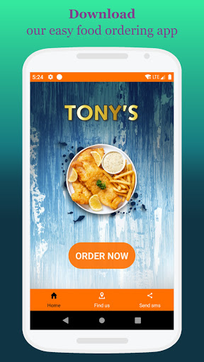 Android application Tony's Edinburgh Takeaway screenshort