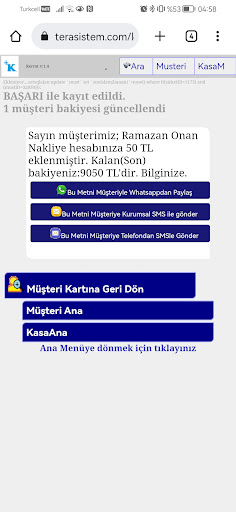 Android application TeraSistem Veresiye Takip PRO screenshort