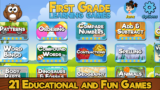 First Grade Learning Games Screenshot