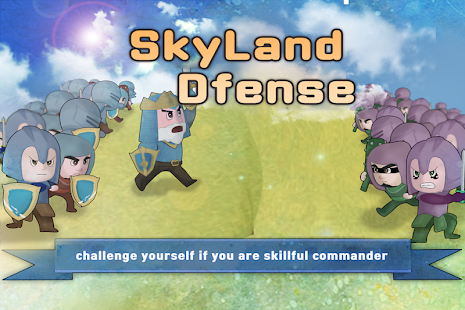 Screenshot della difesa di SkyLand