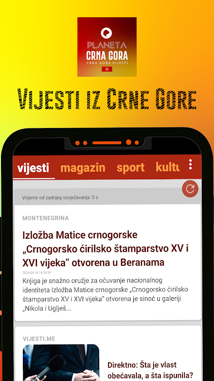 Planeta Crna Gora - vijesti - 23.1 - (Android)