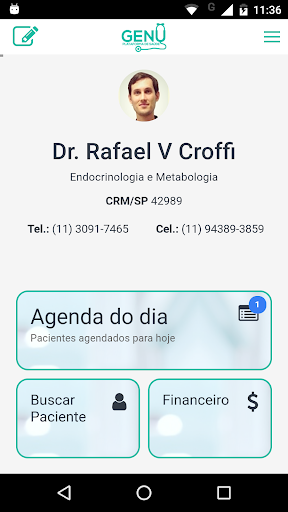Android application GENU Profissional screenshort