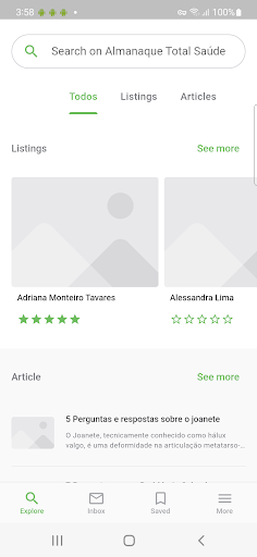 Android application ATS Saúde screenshort