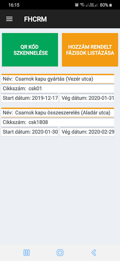 Android application FHCRM Production screenshort