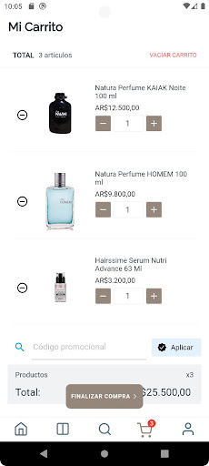 Cosmeticos Screen 2