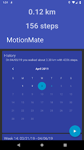 MotionMate step counter