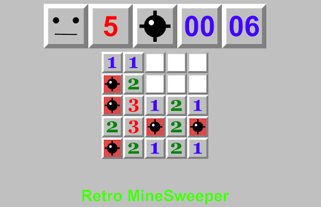Retro MineSweeper