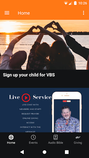 Android application The Foothills Church screenshort