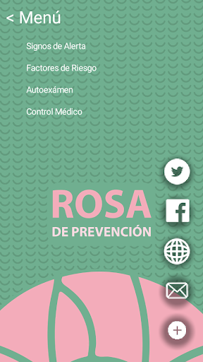 Android application Rosa de Prevención screenshort
