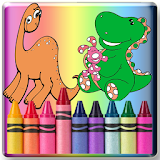 Dinosaurs coloring games icon