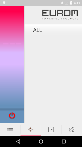 Android application Eurom Heating screenshort