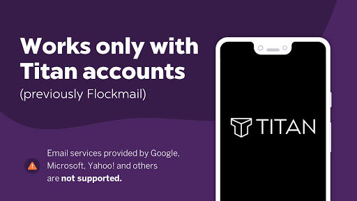 Android application Titan for Titan mail accounts screenshort