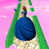 Cinderella on road to the ball. icon