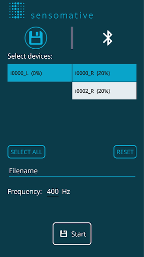 sensomative Logger Screen 2