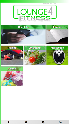 Android application Lounge4Fitness screenshort