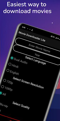 Android application Movie Downloader Lite screenshort