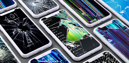 Android application Broken Screen Wallpaper screenshort
