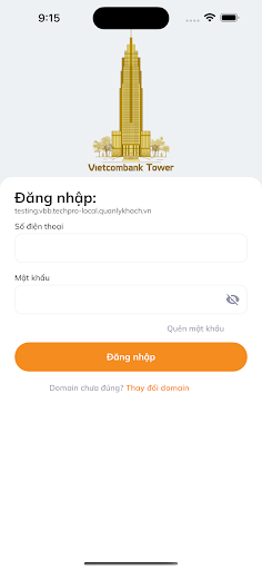 Android application Vietcombank Tower screenshort