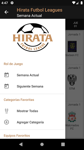 Hirata Futbol League Screen 3
