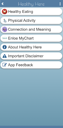 Android application Healthy Here screenshort