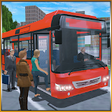 Tourist Coach Bus Uphill Driving icon