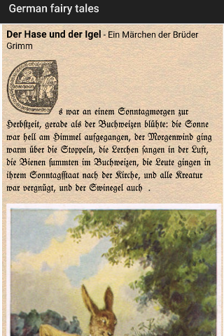Android application German fairy tales in gothic screenshort