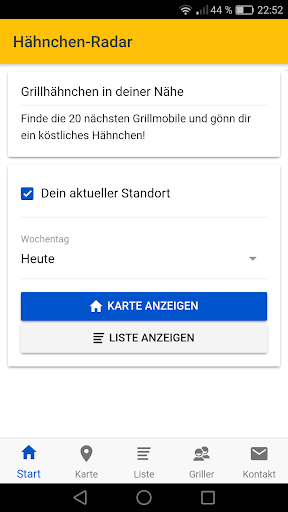 Hähnchen-Radar Screen 2