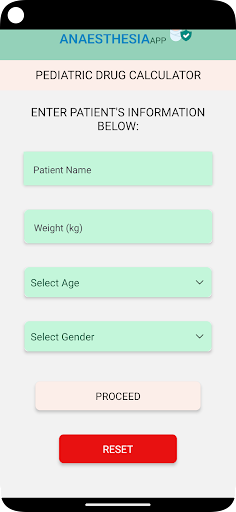 My Paediatric Anaesthesia Screen 2
