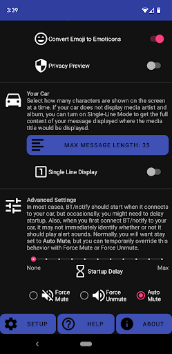 BTnotify Lite Screen 3