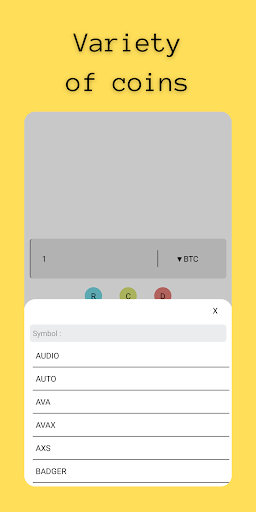 Crypto Converter Offline Screen 3