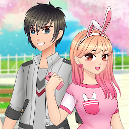 图标图片“Anime High School Couple”