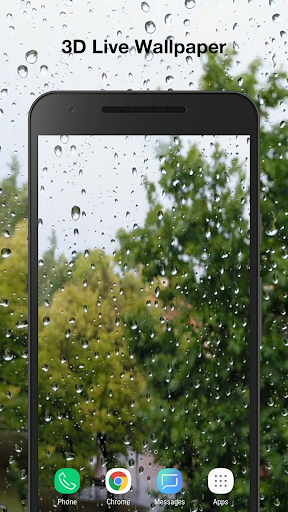 Android application 3d Raindrops Live Pro screenshort