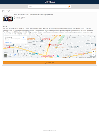 ASBO Events Screen 3