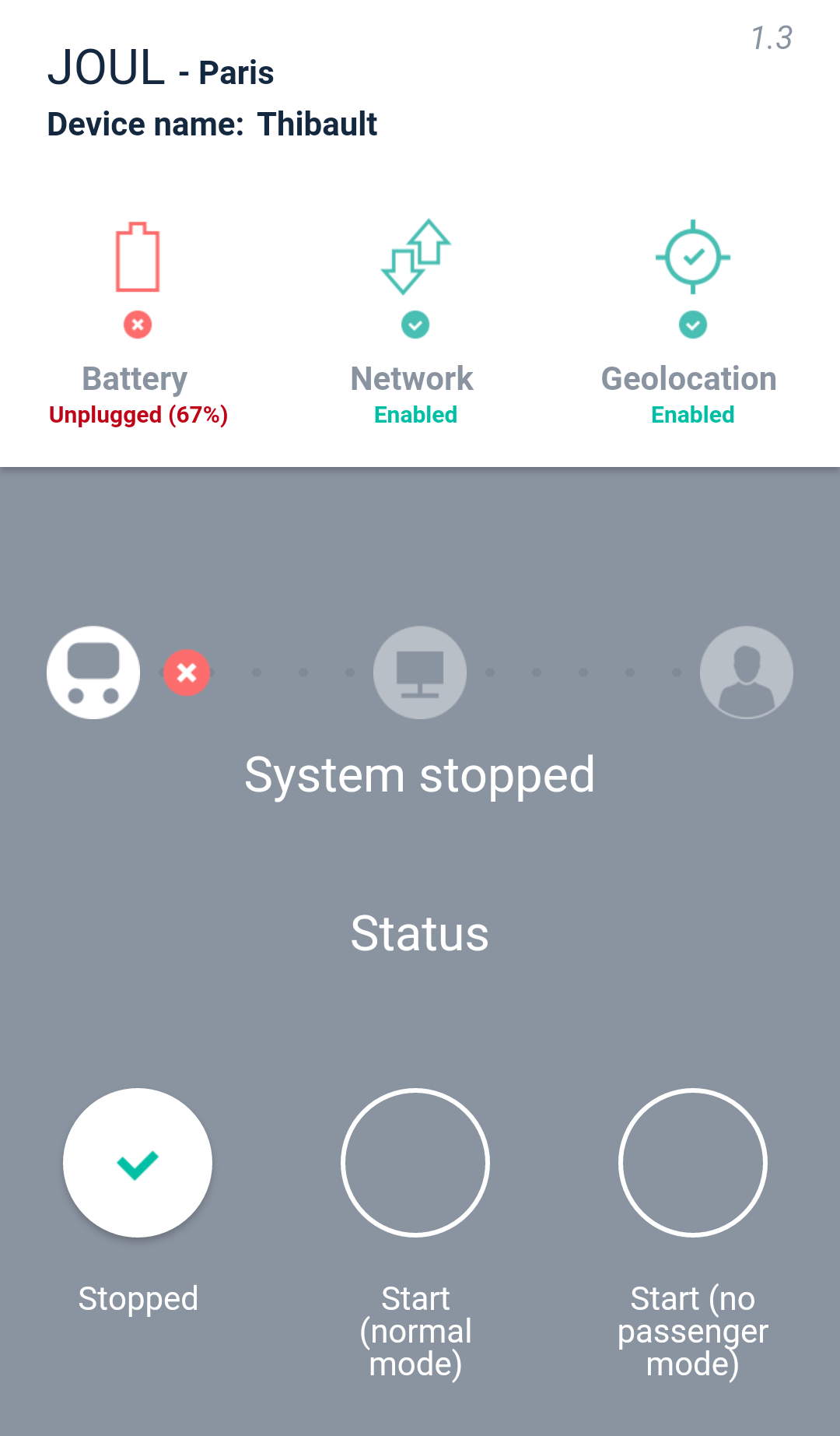 Android application ZenBus Driver screenshort