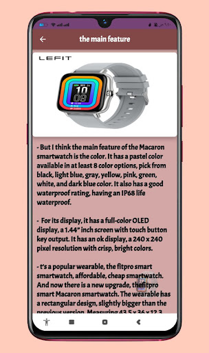 Fitpro Smart Watch Guide Screen 2